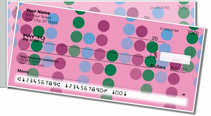 Retro Dot Side Tear Personal Checks