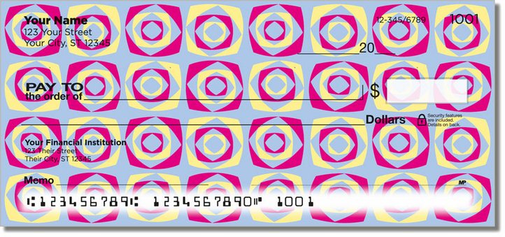 Retro Pattern Personal Checks - Personal Checks TM