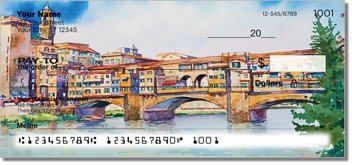 Romantico Villaggio Personalized Checks