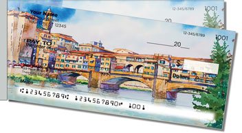 Romantico Villaggio Side Tear Personalized Checks
