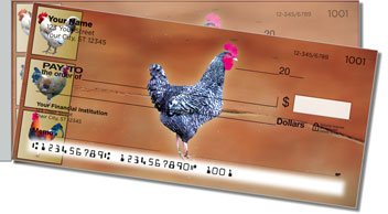 Rooster Side Tear Personalized Checks