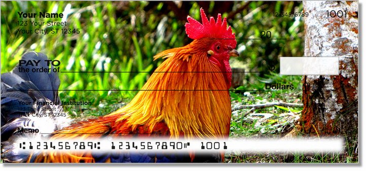 Rooster and Hen Personal Checks