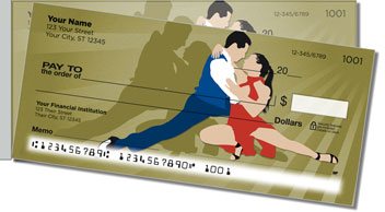 Salsa Dancing Side Tear Personalized Checks