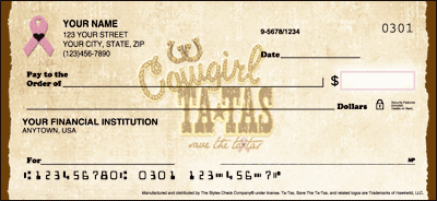 Save the ta-tas Personal Checks