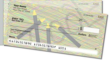 Scribble Side Tear Personalized Checks