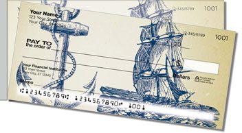 Scrimshaw Ships Side Tear Personalized Checks