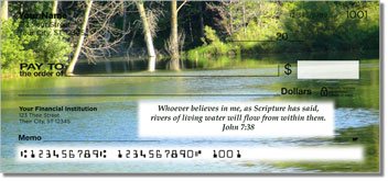 Scripture and Nature Personalized Checks