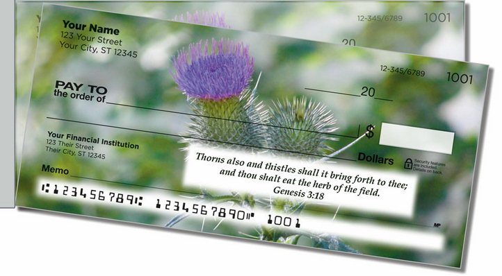 Scripture and Nature Side Tear Personal Checks