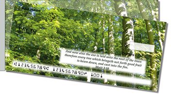 Scripture and Nature Side Tear Design Checks