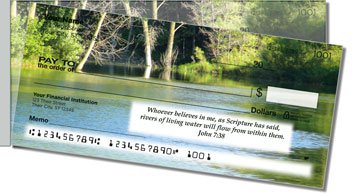 Scripture and Nature Side Tear Personalized Checks
