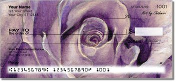 Shahmiri Flowers Personalized Checks