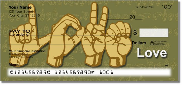 Sign Language Personal Checks