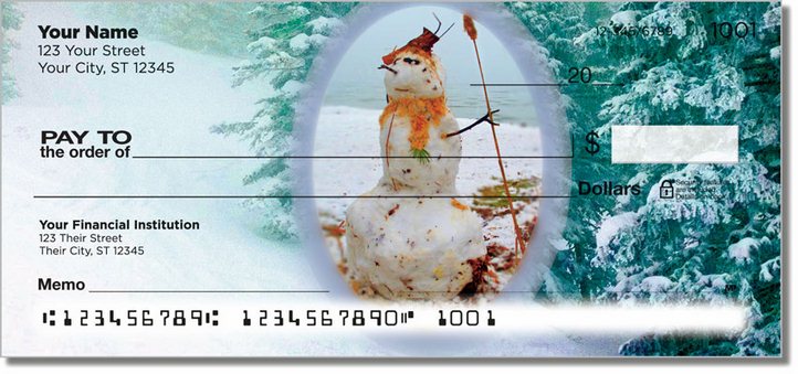 Silly Snowman Personal Checks