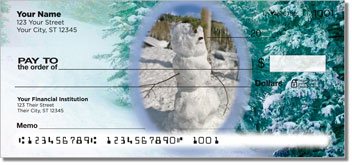 Silly Snowman Personalized Checks