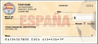 Spain World Soccer Personal Checks