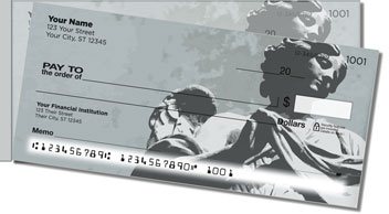Stone Angel Side Tear Personalized Checks