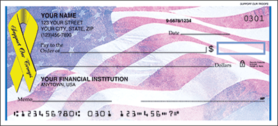 Support Our Troops Personal Checks