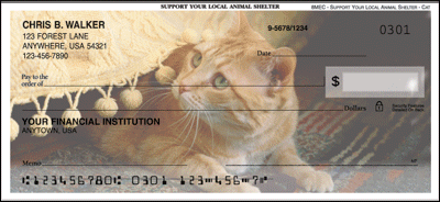 Support Your Local Animal Shelter Cats Personal Checks