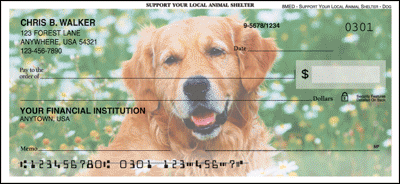 Support Your Local Animal Shelter Dogs Personal Checks