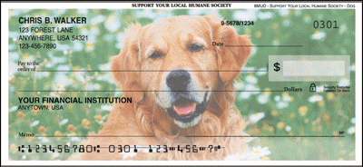 Support Your Local Humane Society Dogs Personal Checks