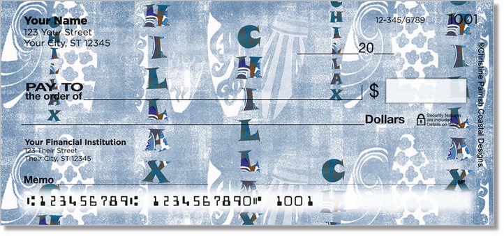 Surf Patterns Personal Checks