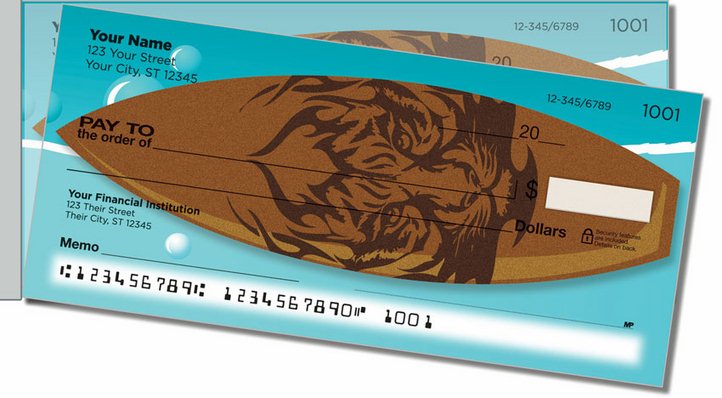 Surfboard Side Tear Personal Checks