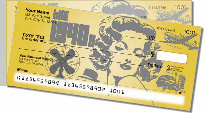 The 1940s Side Tear Personal Checks