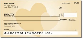 Two Hearts Personalized Checks