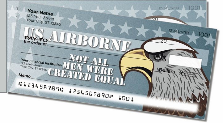US Airborne Side Tear Personal Checks