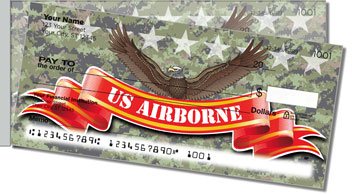 US Airborne Side Tear Personalized Checks