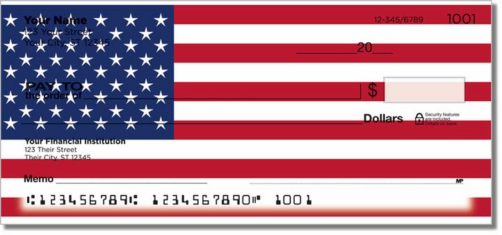 US Flag Personal Checks