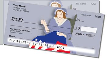 Uncle Sam and Friends Side Tear Personalized Checks