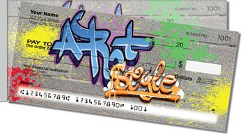 Urban Graffiti Side Tear Personalized Checks