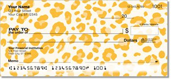 Urban Leopard Personalized Checks