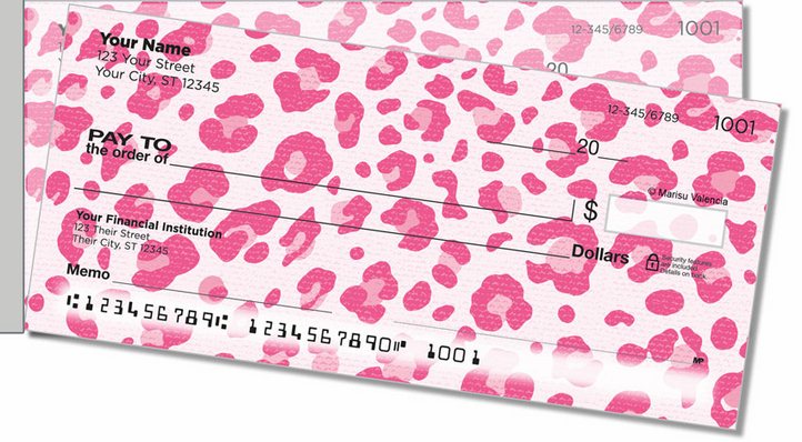 Urban Leopard Side Tear Personal Checks
