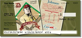 Vintage Baseball Card Personalized Checks