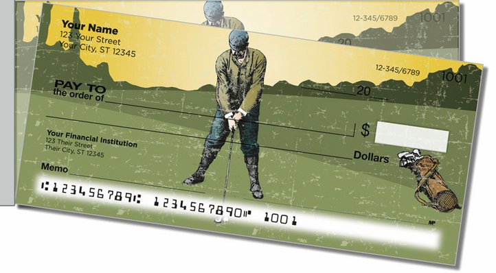 Vintage Golf Side Tear Personal Checks