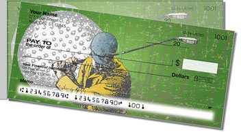 Vintage Golf Side Tear Personalized Checks