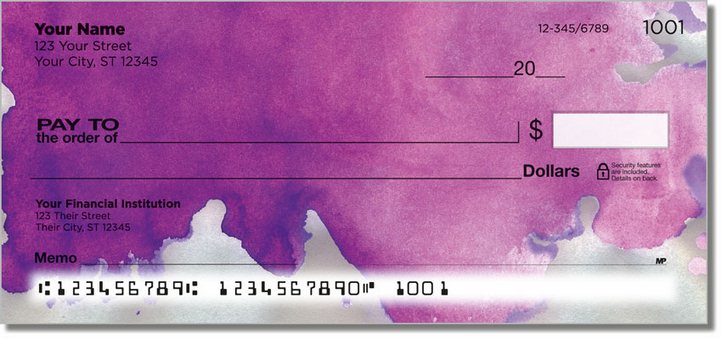 Watercolor Personal Checks