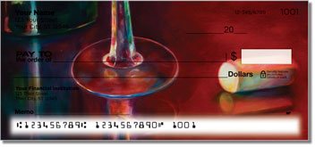 Wine Set Personalized Checks