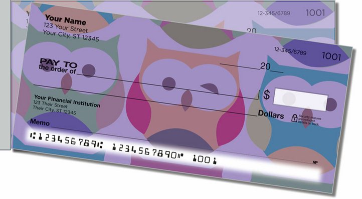 Winking Owl Side Tear Personal Checks