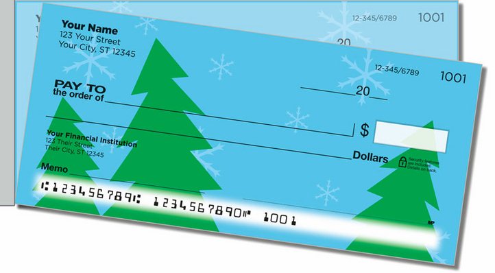 Winter Fun Side Tear Personal Checks