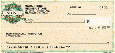 Wreath Personal Checks