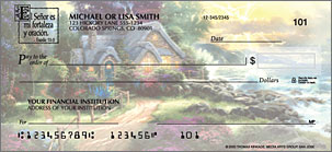 Serenity by Thomas Kinkade with Spanish verse Personalized Checks