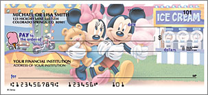 Side Tear Mickeys Adventures Personal Checks