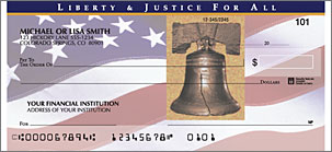 Stars and Stripes Patriotic Design Checks