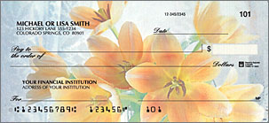 Tulip Whispers Personalized Checks
